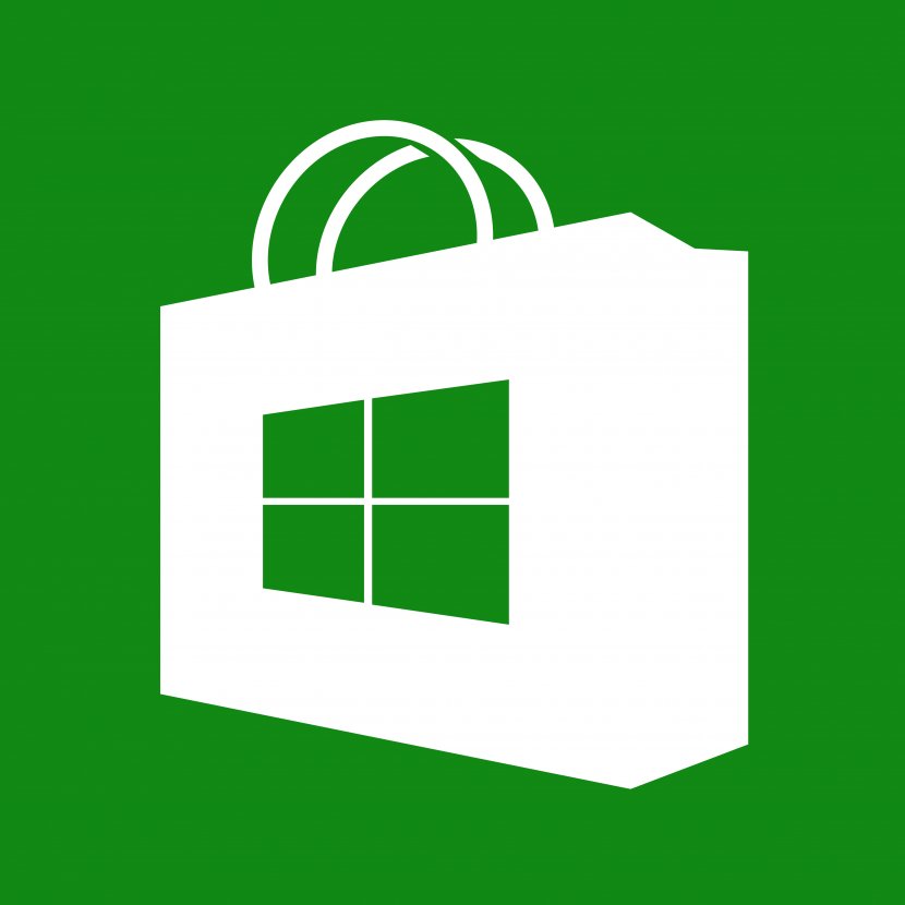 Microsoft Store Windows 10 Universal Platform Apps - Green - Logos Transparent PNG