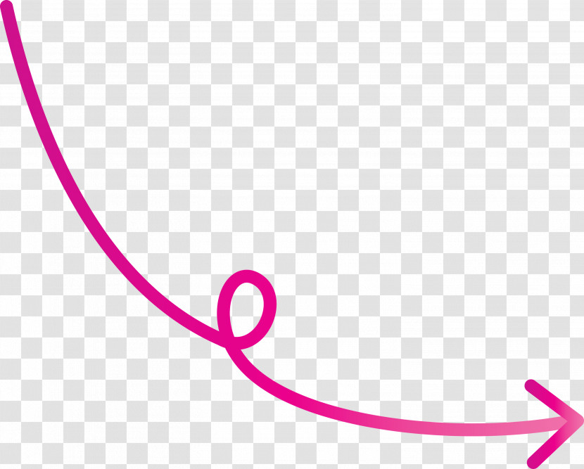 Curved Arrow Transparent PNG