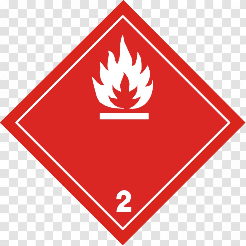 Dangerous Goods HAZMAT Class 3 Flammable Liquids Safety Data Sheet Label - Brand - Red Flame Transparent PNG