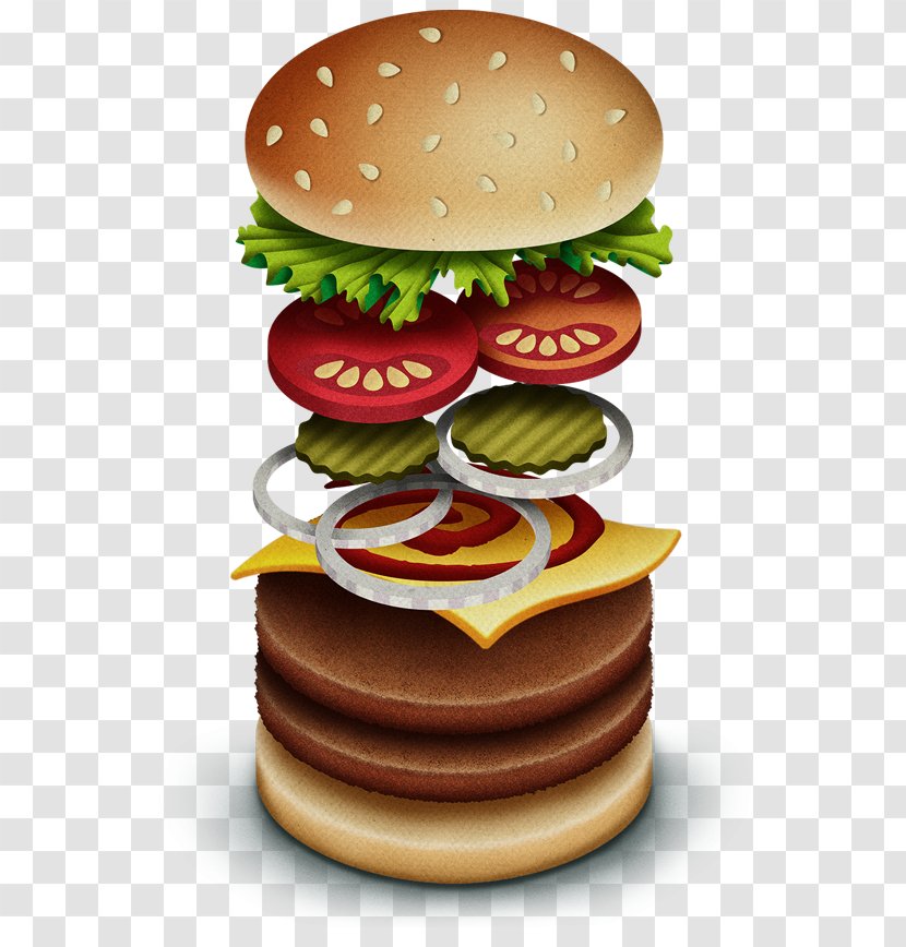Cheeseburger Whopper Veggie Burger Fast Food Junk - Cream Ice Ad Transparent PNG