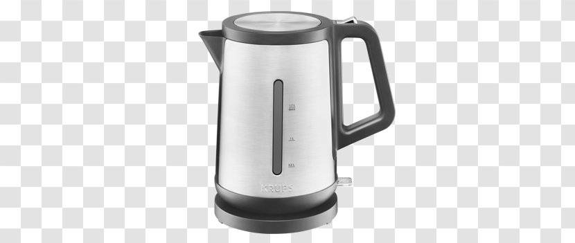Electric Kettle Krups Coffeemaker Stainless Steel - Brushed Metal Transparent PNG