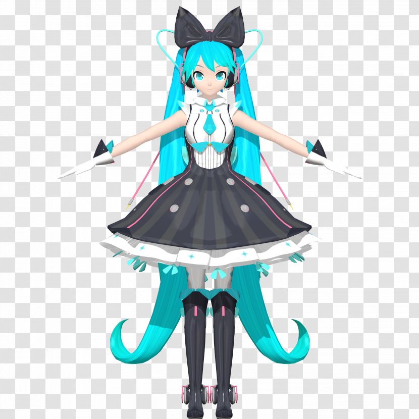 Hatsune Miku And Future Stars: Project Mirai 2016 Toyota 2017 MikuMikuDance - Cartoon Transparent PNG