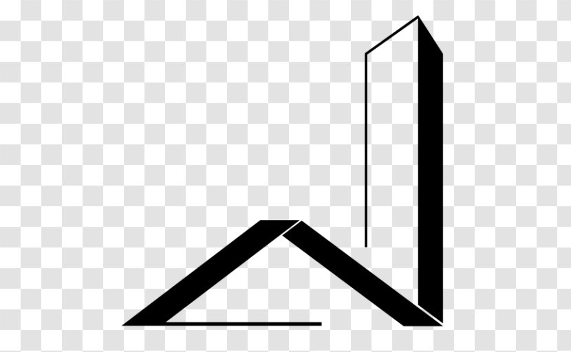 Triangle Point Brand - Monochrome - Angle Transparent PNG