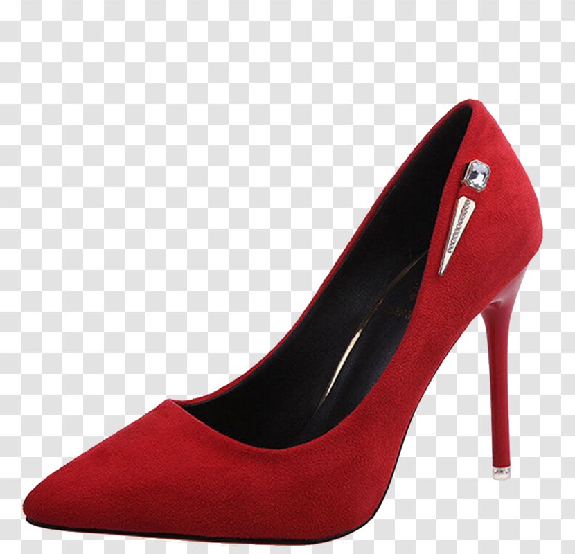Slipper High-heeled Footwear Shoe Sandal - Red - Women High Heels Transparent PNG