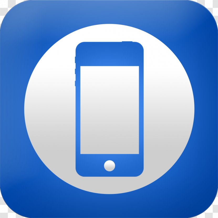 Mobile Phones App Store ITunes - Electric Blue - Apple Transparent PNG