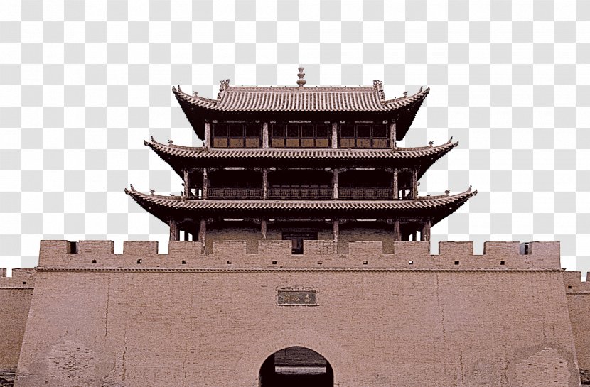 Great Wall Of China Dunhuang Jiayu Pass Jiayuguan City Shanhai - Gansu - Gate Transparent PNG