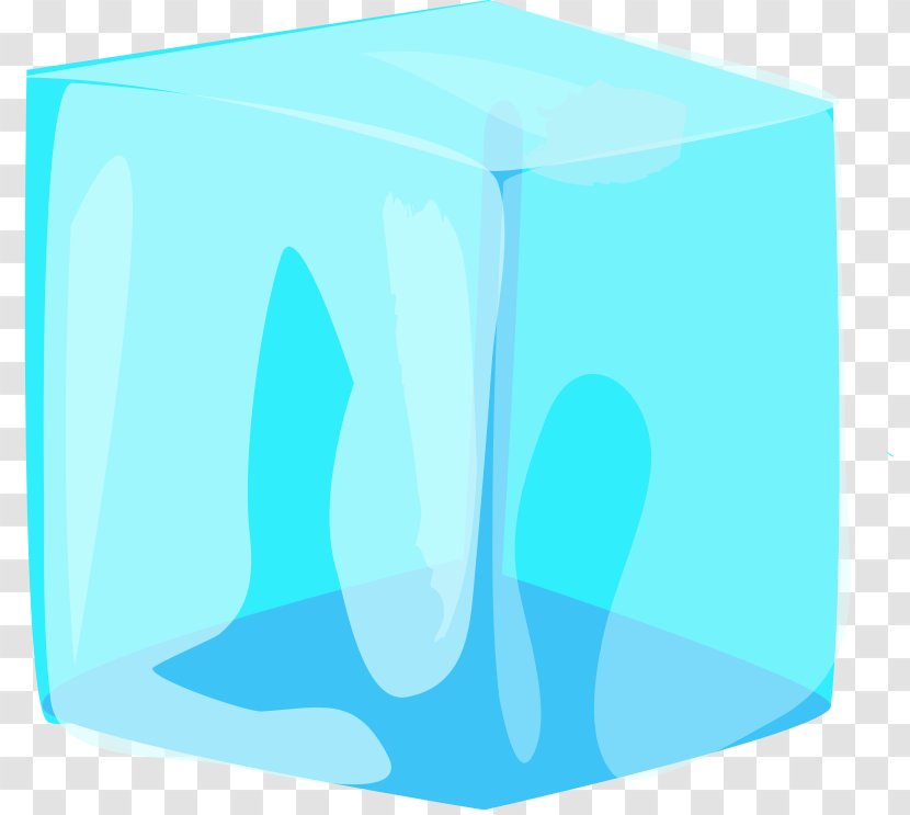 Ice Cream Cube Clip Art - Blue - Cubes Clipart Transparent PNG