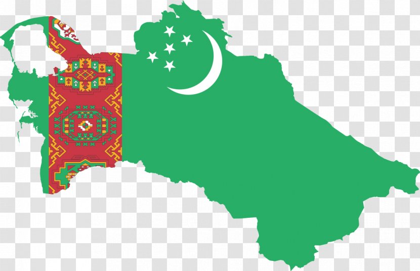 Flag Of Turkmenistan Turkmen Soviet Socialist Republic Map - Palestine Transparent PNG