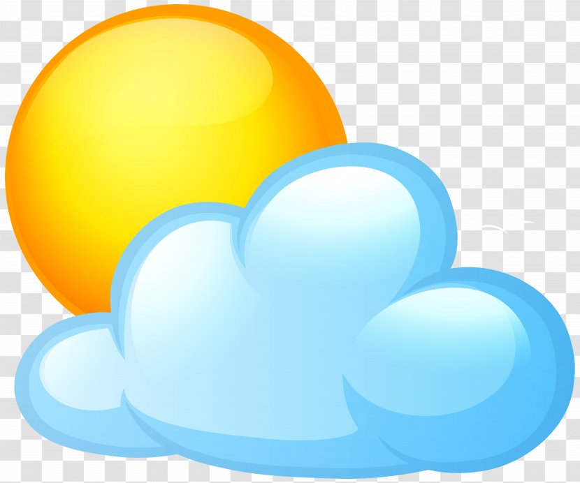 Clip Art - Sky - Sun And Cloud Image Transparent PNG