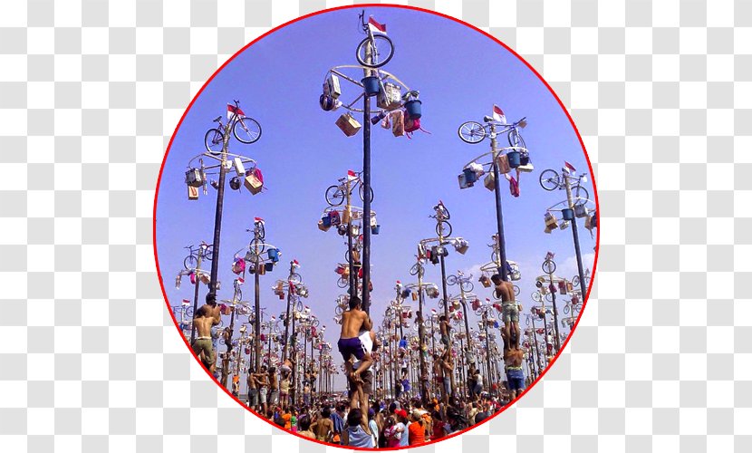 Greasy Pole Bakiak Amusement Ride Areca Palm Krupuk - Tourist Attraction - Kerupuk Transparent PNG