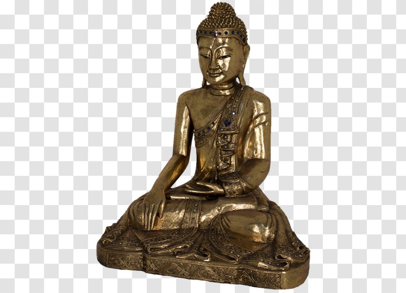 Bronze Sculpture Figurine Statue Lotus Position - Thai Buddha Transparent PNG