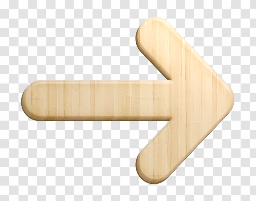 Arrow Icon C Right - Symbol - Wood Transparent PNG