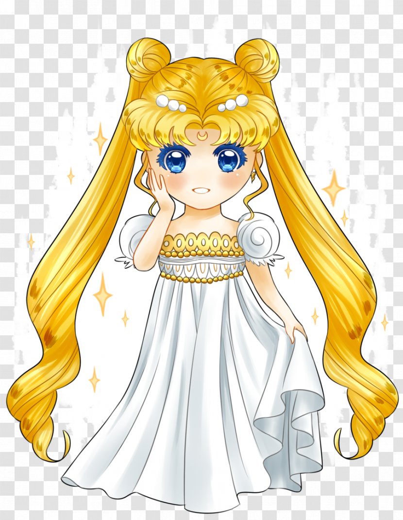 Fairy Cartoon Yellow Human Hair Color - Tree Transparent PNG