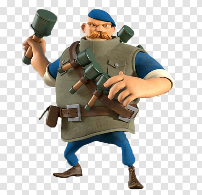 Boom Beach Grenadier Clash Of Clans Troop Game - Wiki Transparent PNG