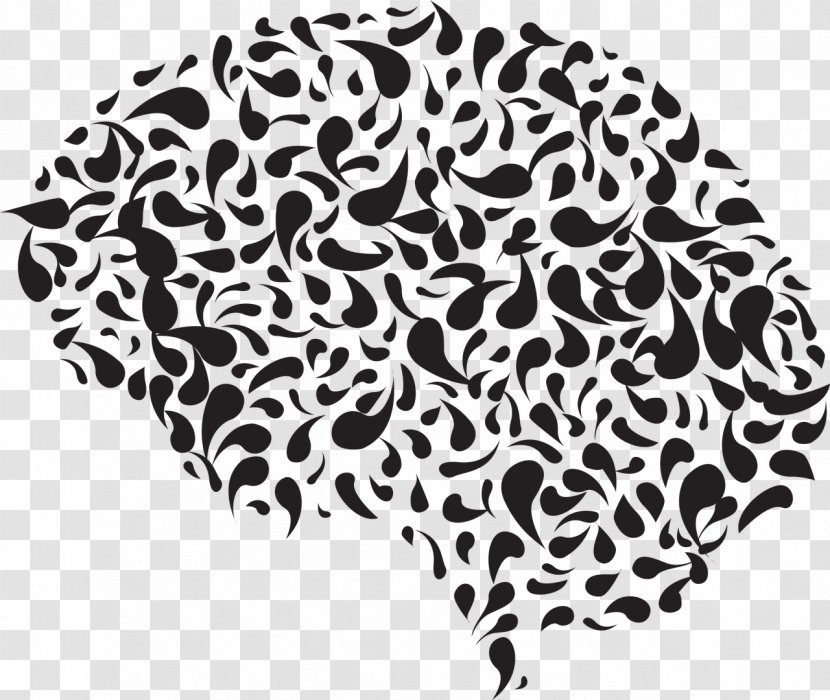 Neuron BRAIN Initiative Human Brain Clip Art - Black Transparent PNG