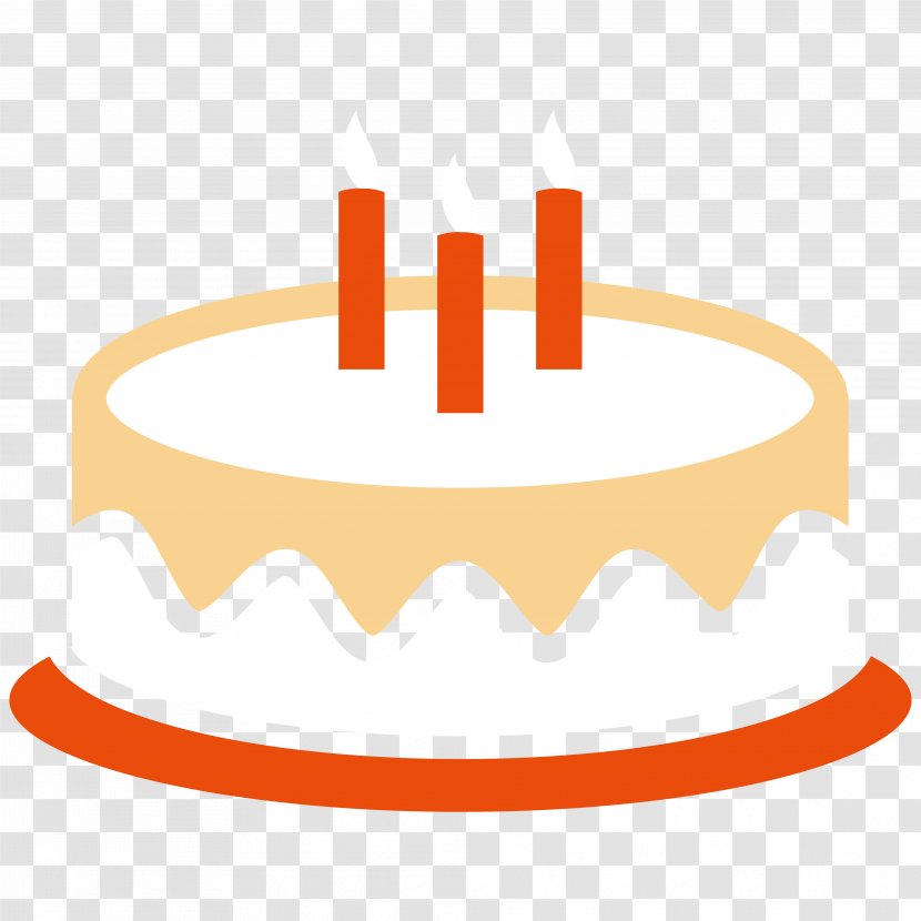 Food Line Clip Art - Orange - Bake A Cake Transparent PNG