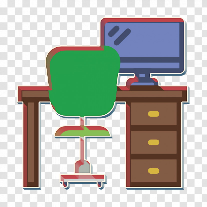 Desk Icon Office Elements Icon Transparent PNG