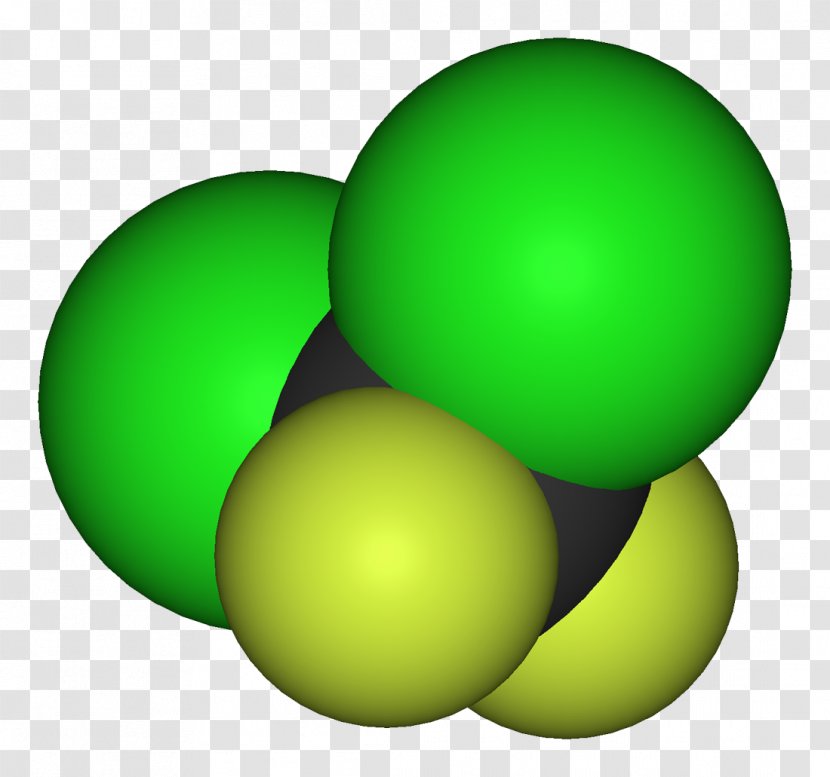 Dichlorodifluoromethane Chlorofluorocarbon Refrigerant Molecule Trichlorofluoromethane - Three Transparent PNG