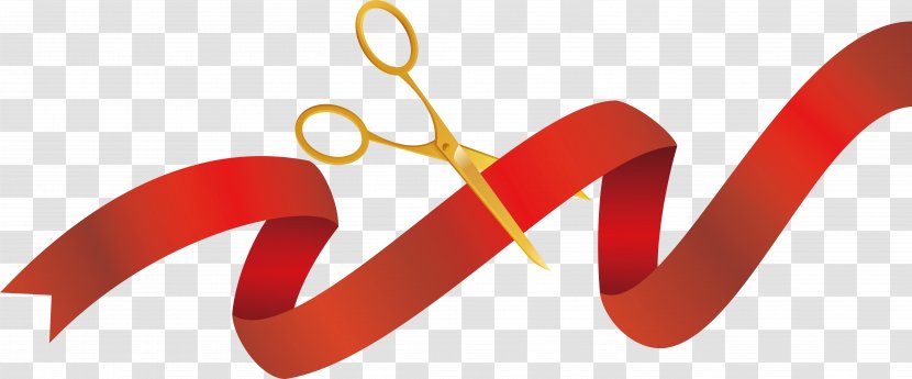 Opening Ceremony Ribbon Scissors - Product Design - Red Cutting Transparent PNG