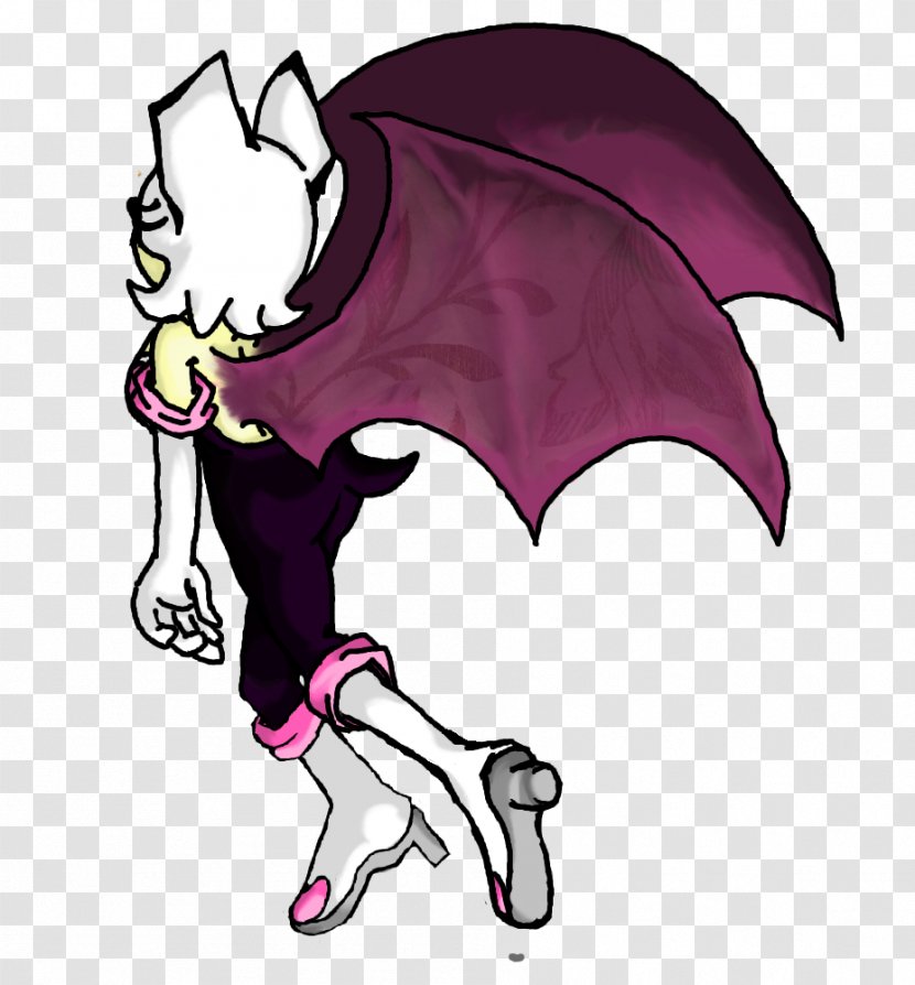 Demon Horse Pink M Clip Art - Rouge The Bat Transparent PNG