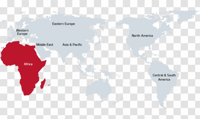 World Map Robinson Projection - Area Transparent PNG