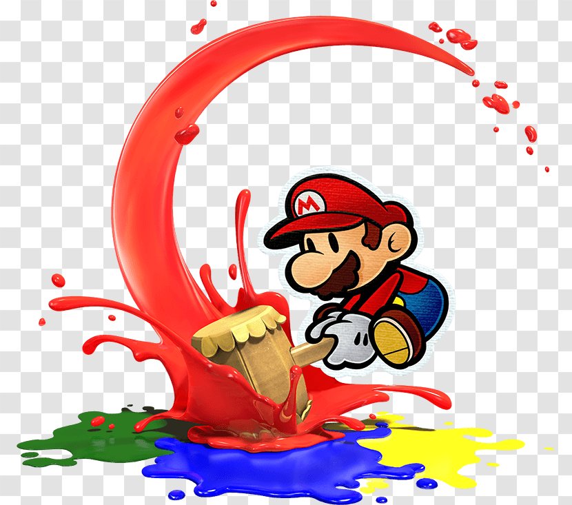 Paper Mario: Color Splash Wii U Sticker Star - Heart - Mario Transparent PNG