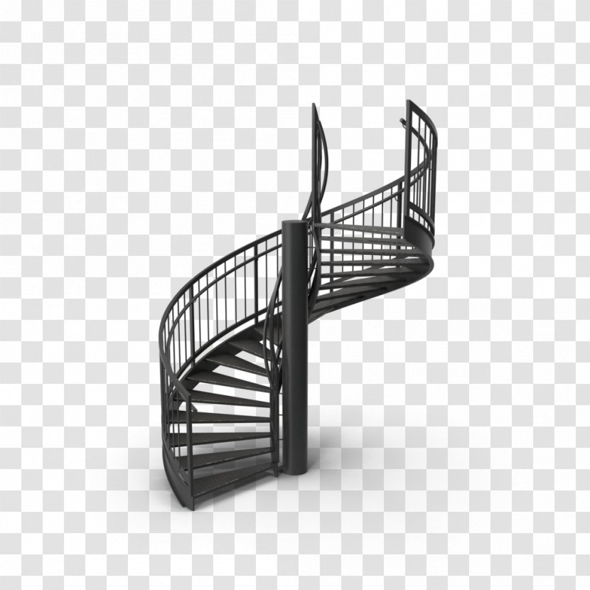 Stairs Steel Baluster Divan - Iron Transparent PNG