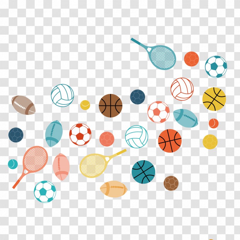 Ball Game Sports Equipment Volleyball - Vector Transparent PNG