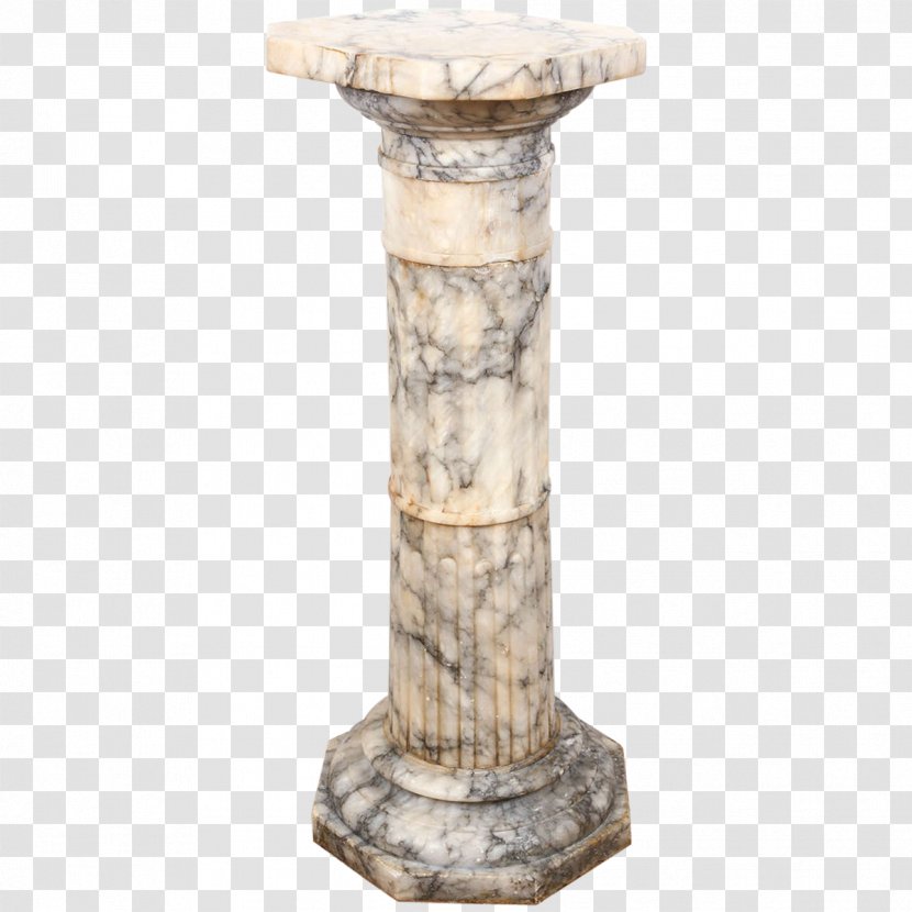 Column Pedestal Alabaster Stone Carving Marble - Traditional Transparent PNG