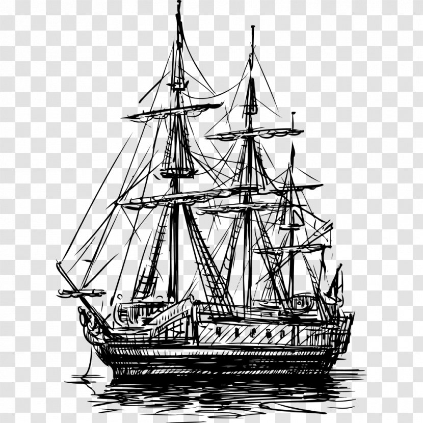 Sailing Ship Watercraft - Brig - Yacht Transparent PNG