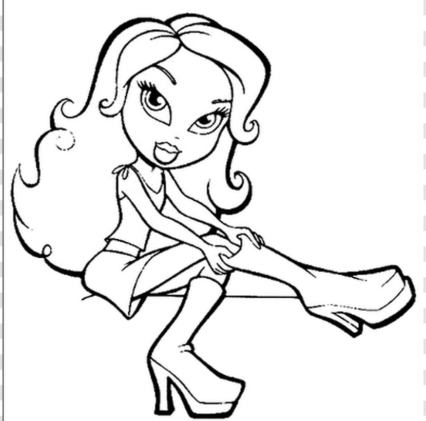 Bratz: Rock Angelz Coloring Book Barbie Bratz Babyz - Silhouette - Lips Pages Transparent PNG