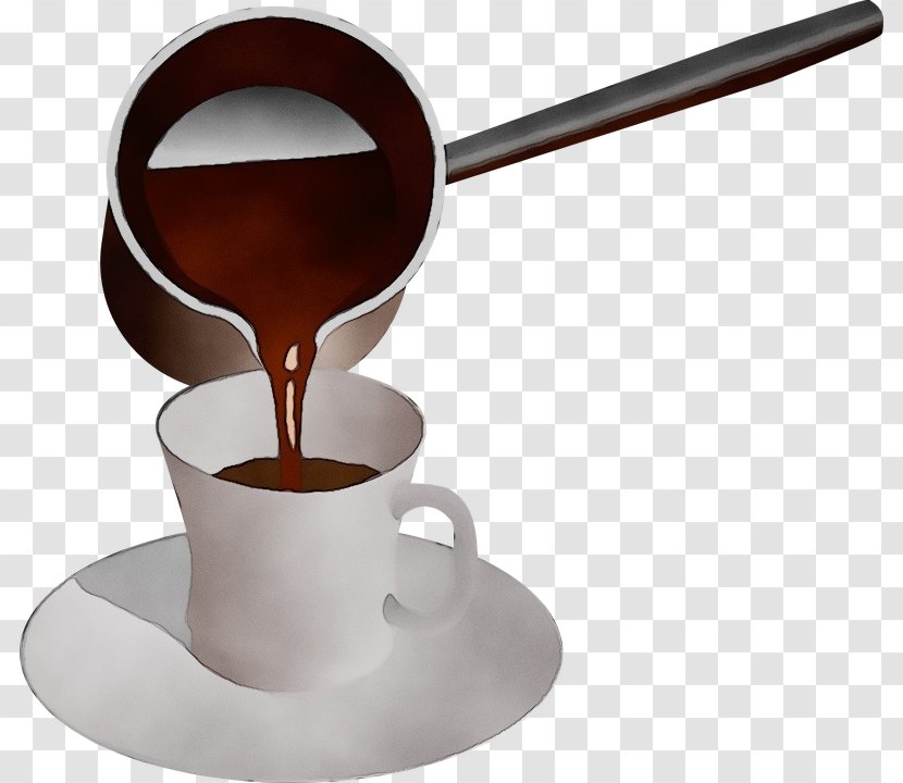 Chocolate Cartoon - Cup - Spoon Tableware Transparent PNG