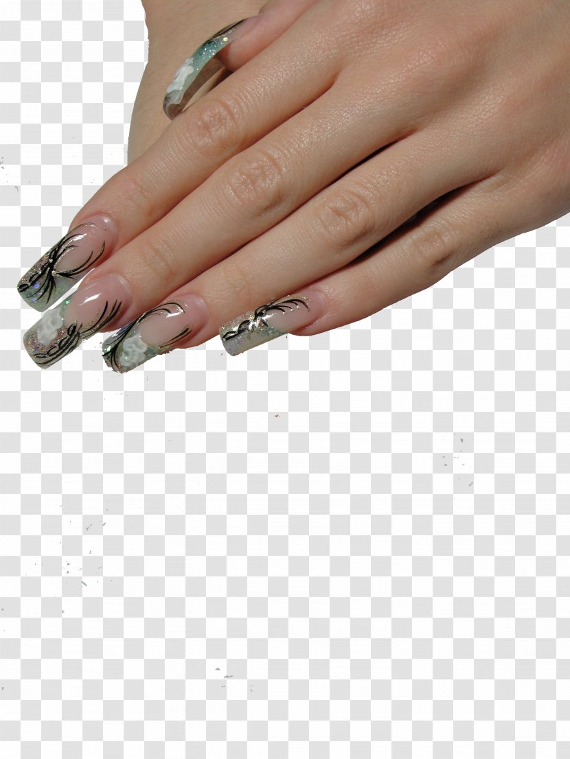 Artificial Nails Manicure Acrylic Paint Nail Art - Hand Transparent PNG