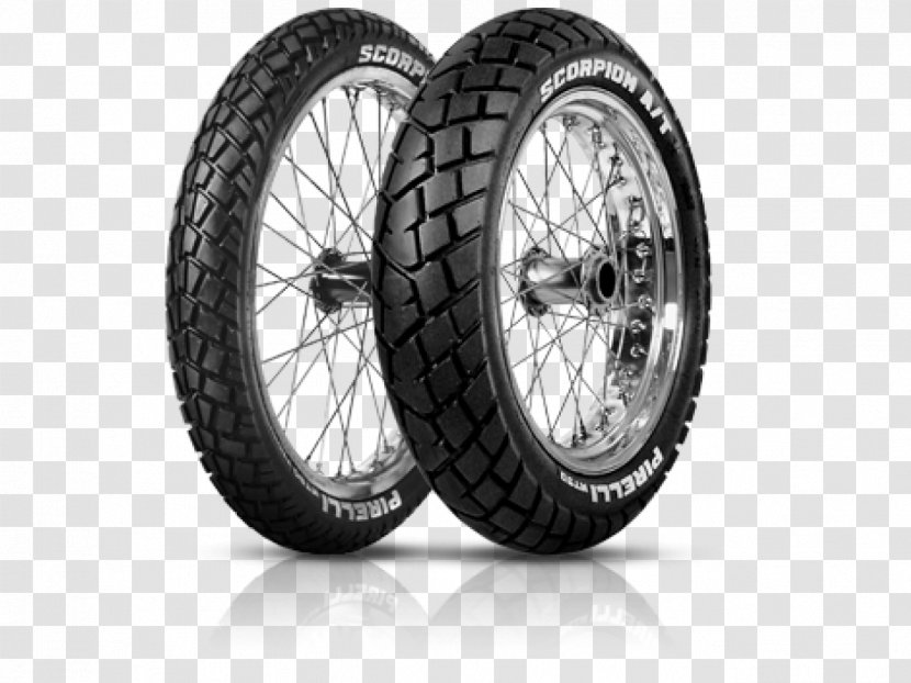 Dual-sport Motorcycle Tires Pirelli - Sport Bike - Tire Track Transparent PNG