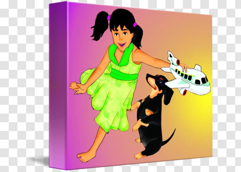 Cartoon Human Behavior Happiness Character - Pets Material Plane Transparent PNG