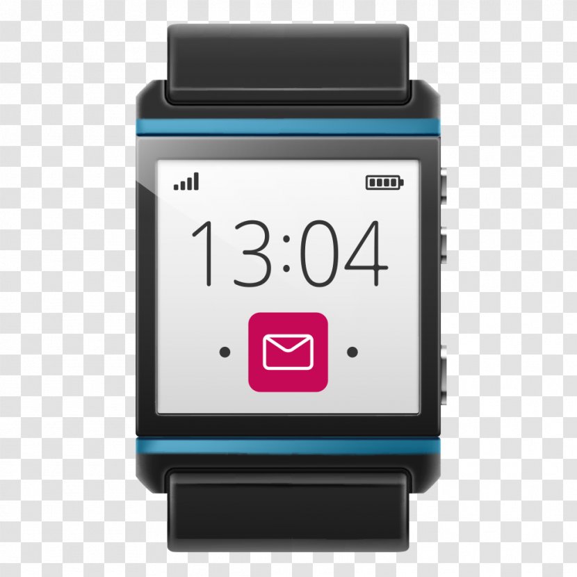 Smartwatch Clock Clip Art - Black Smart Watch Transparent PNG
