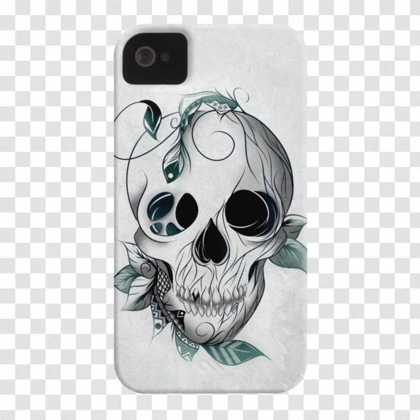 Suitcase IPhone 6S 7 Plus Skull Hand Luggage - Drawing Transparent PNG