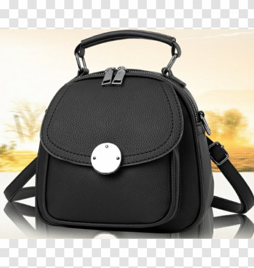 Backpack Handbag Messenger Bags Leather - Black Transparent PNG
