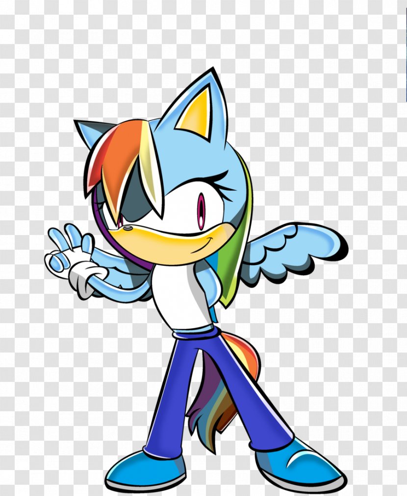 Rainbow Dash Sonic Pinkie Pie Tails Chaos - Fiction Transparent PNG