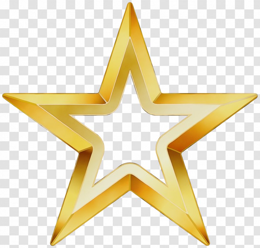 Yellow Star Symbol Transparent PNG