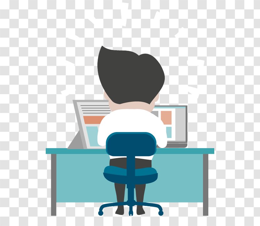 Cartoon Sitting Furniture Clip Art Job - Desk - Reading Chair Transparent PNG