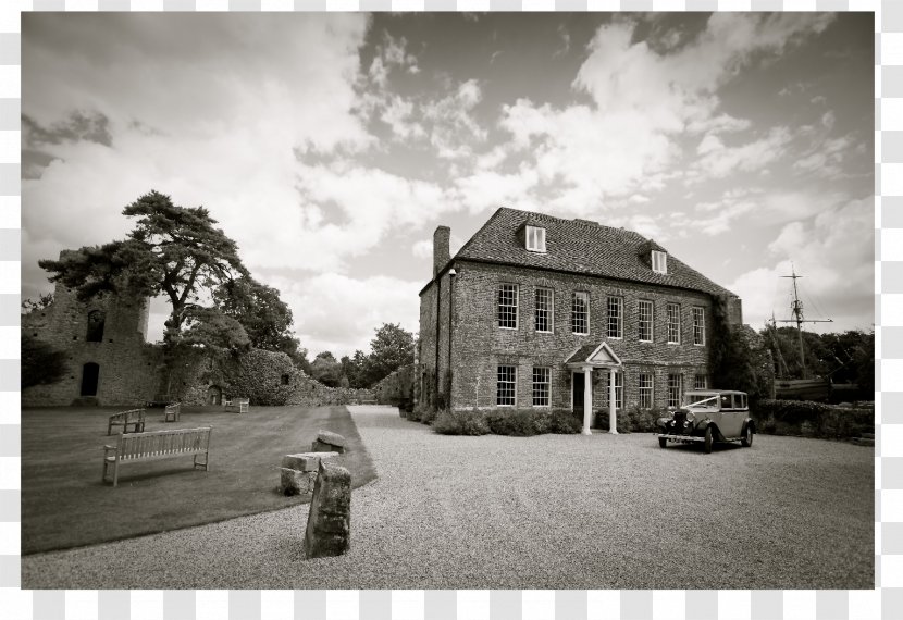 Westenhanger Castle House Wedding Photography - Monochrome Transparent PNG