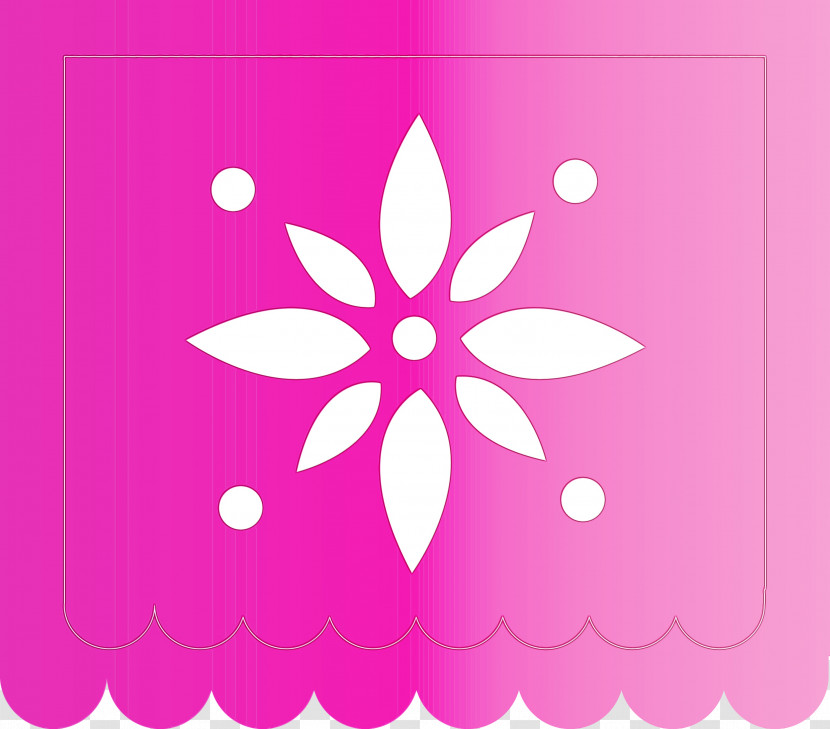 Petal Pink M Pattern Font Computer Transparent PNG