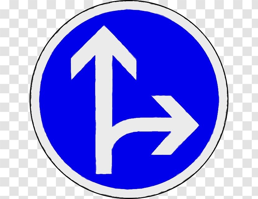 Traffic Signs Arrow - Direction Position Or Indication Sign - Signage Sticker Transparent PNG