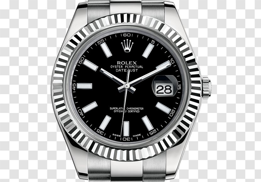 Rolex Datejust Daytona Watch Oyster Perpetual - Black And White Transparent PNG