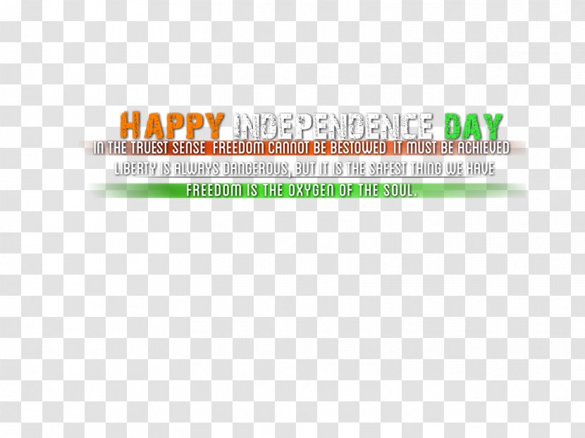 Logo Font Brand Green Line - Independence Day India Transparent PNG