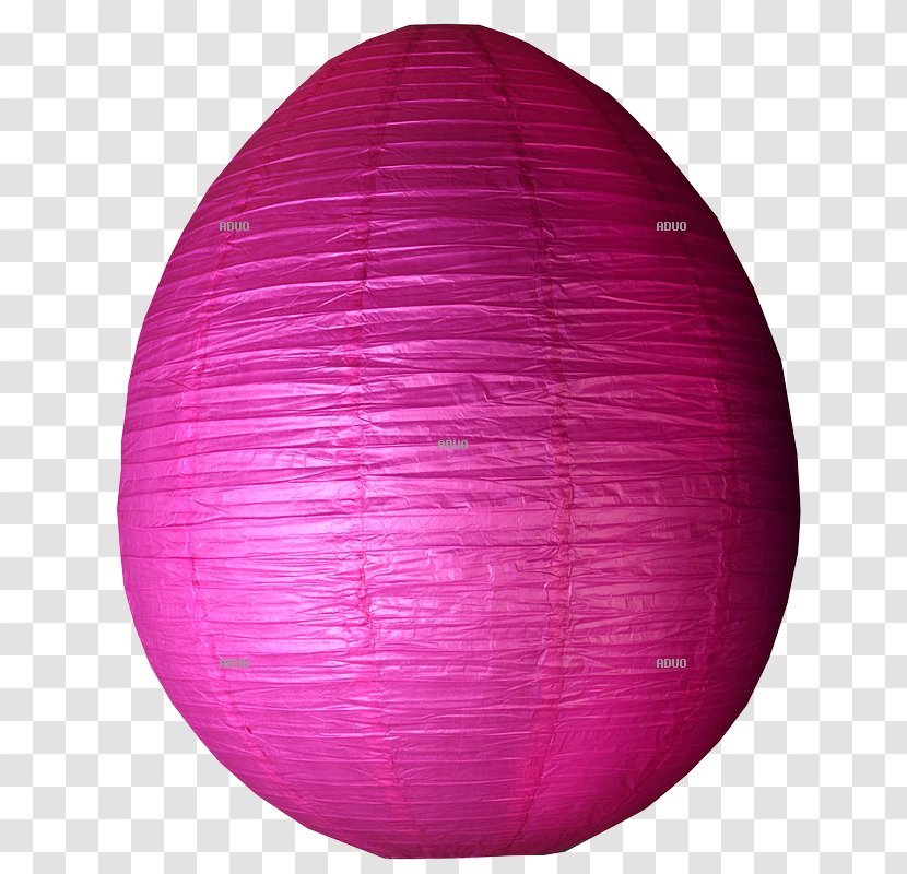 Easter Bunny Paper Lantern Egg - Pink - Islamic Transparent PNG