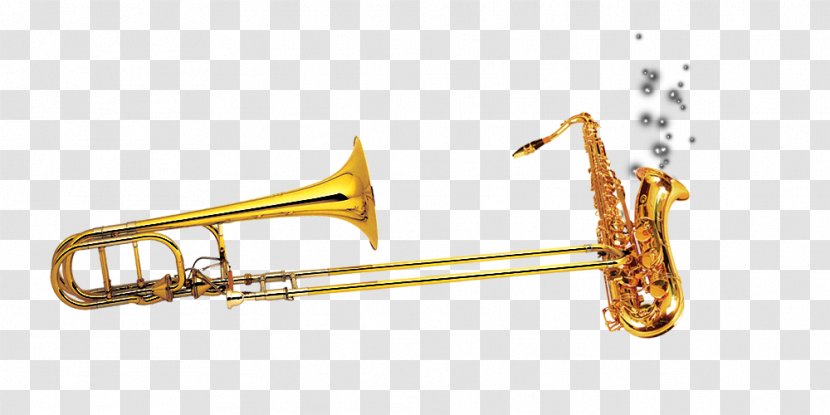 Musical Instrument Saxophone - Watercolor Transparent PNG