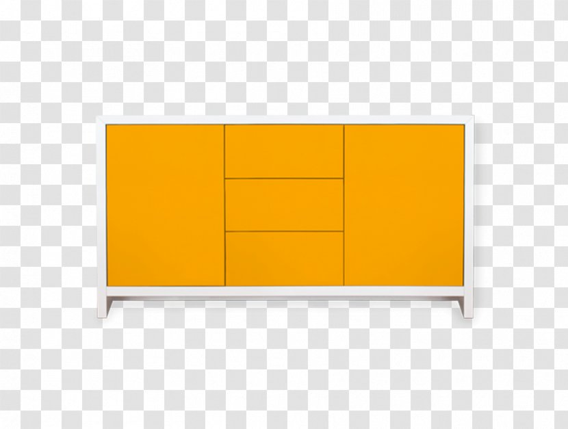 Buffets & Sideboards Shelf Drawer Line - Orange Transparent PNG