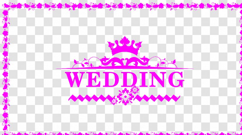 Wedding Invitation Marriage Gratis - Purple - Design Transparent PNG